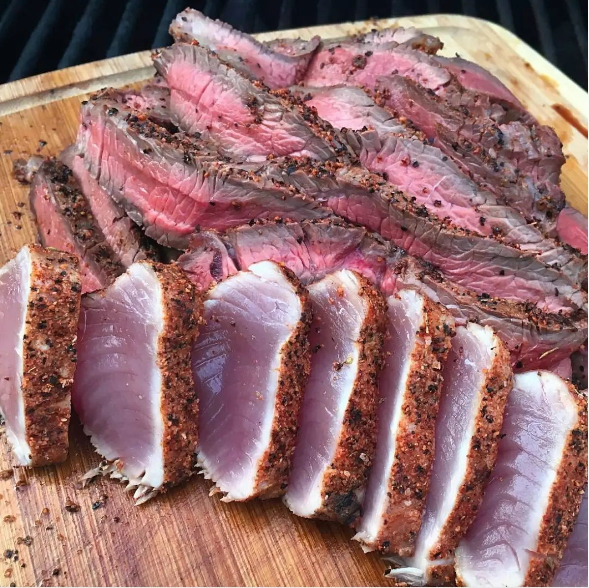 Seared tuna steaks